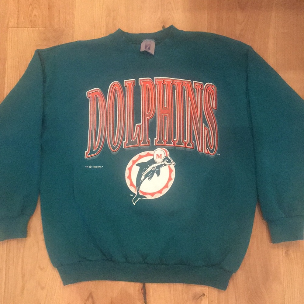 1992 Miami dolphins crewneck